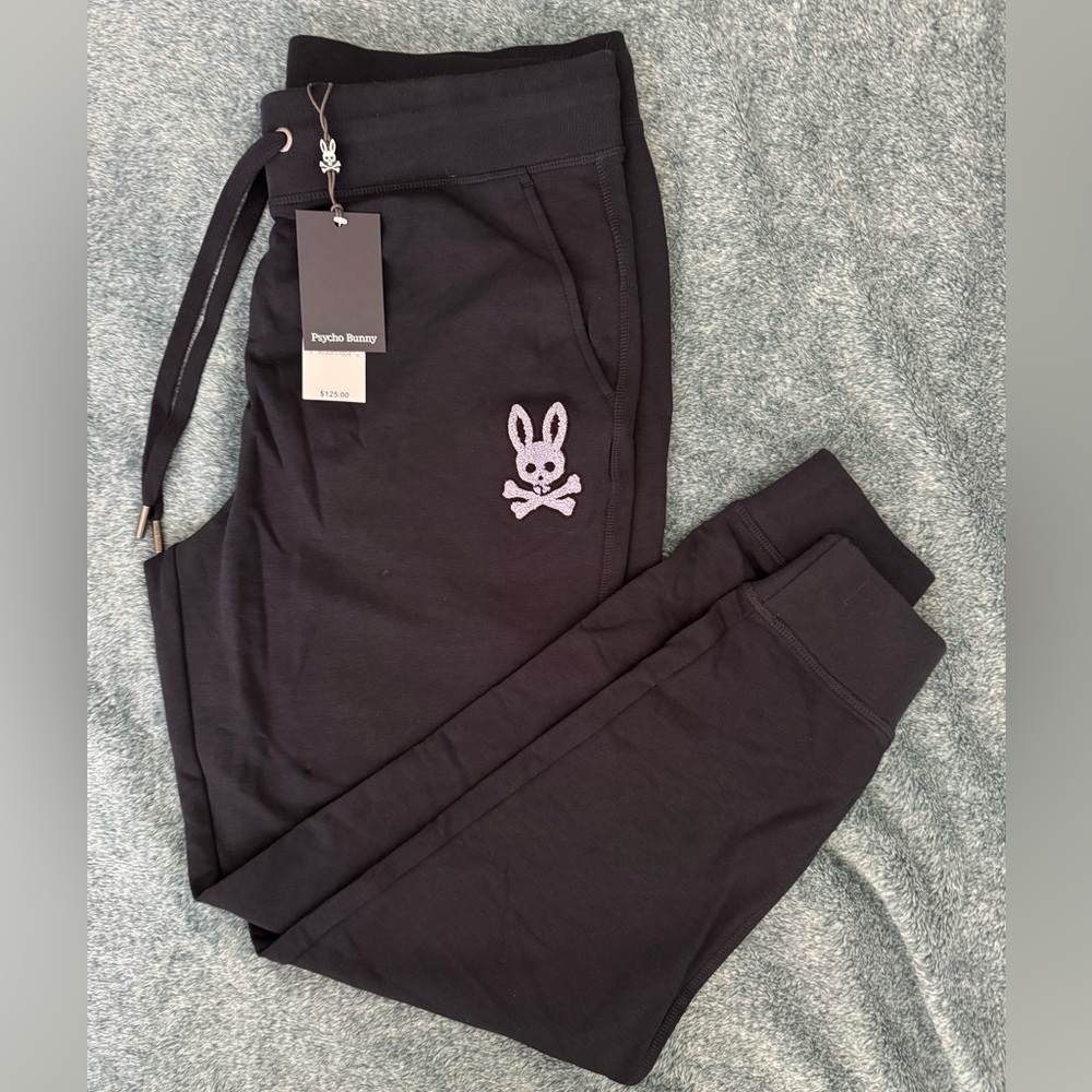 Psycho Bunny Men’s Black Joggers